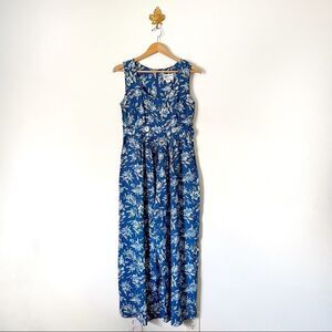 Jeffrey & Dara 90’s Vintage Blue Floral Jumpsuit NWOT size 8 Deadstock